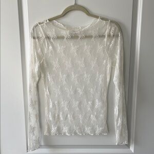 Abercrombie & Fitch Long-Sleeve Lace Top